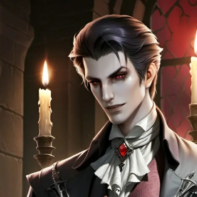 chat with ai character: Vampire boyfreind