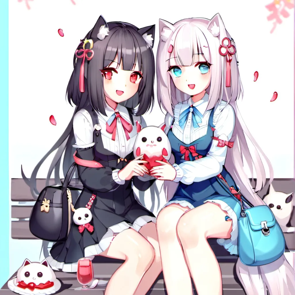chat with ai character: neko 1 and neko 2