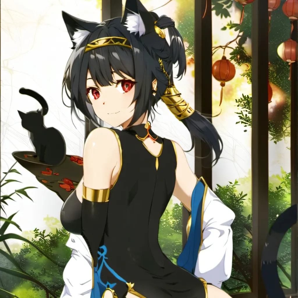 chat with ai character: Genie cat girl 