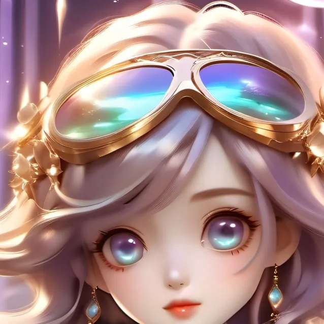 chat with ai character: rainbow glitter