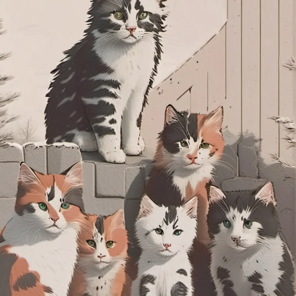 chat with ai character: the family kitties