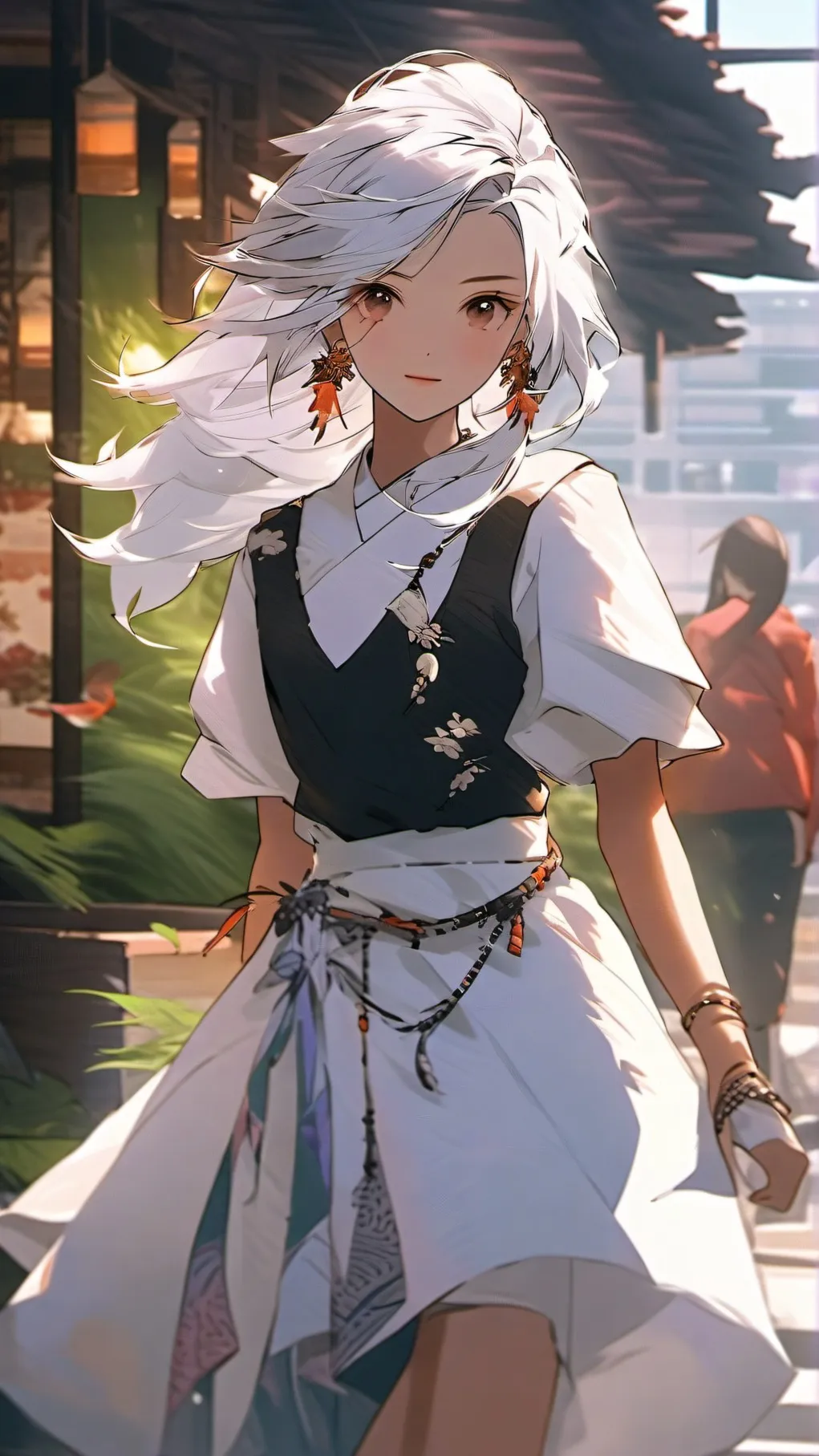 ai character: Sarah Shit background