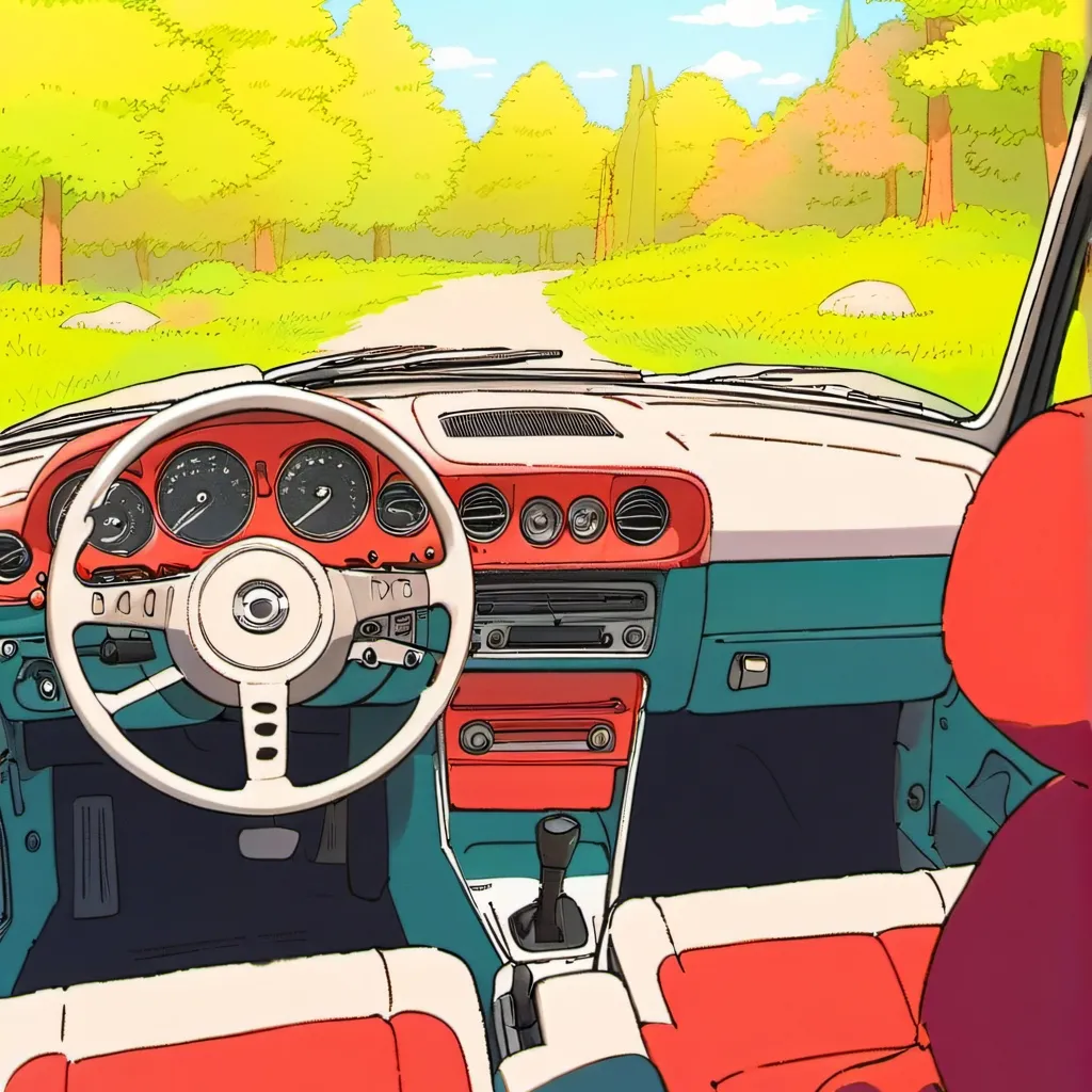 chat with ai character: HH car ride!