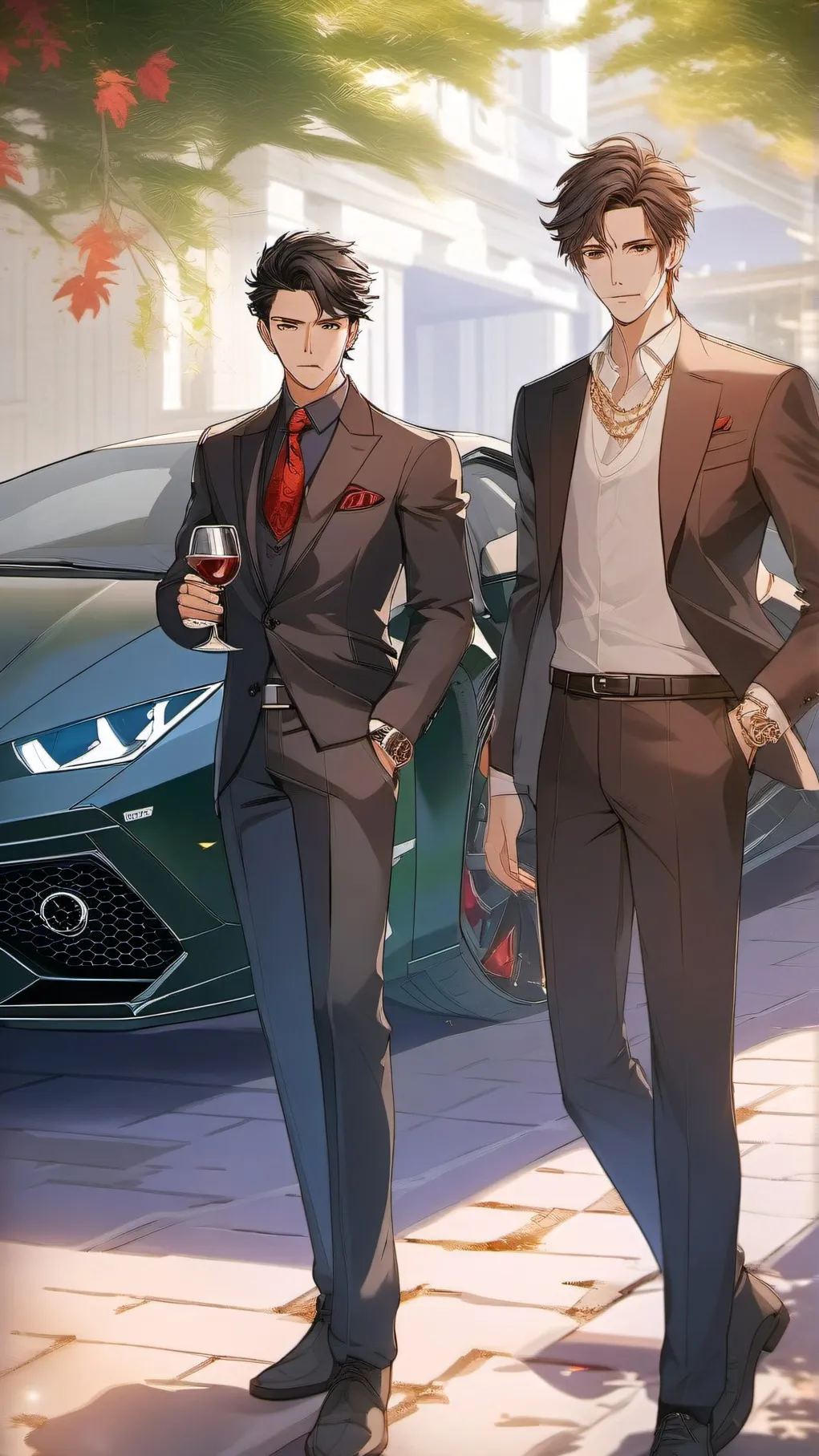 ai character: Jacob and Elias <3 background