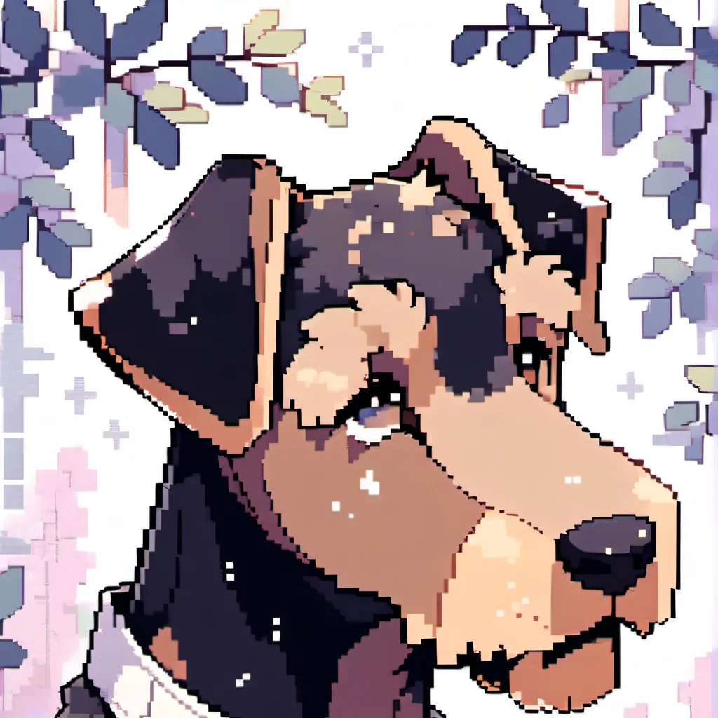 chat with ai character: very cute airedale