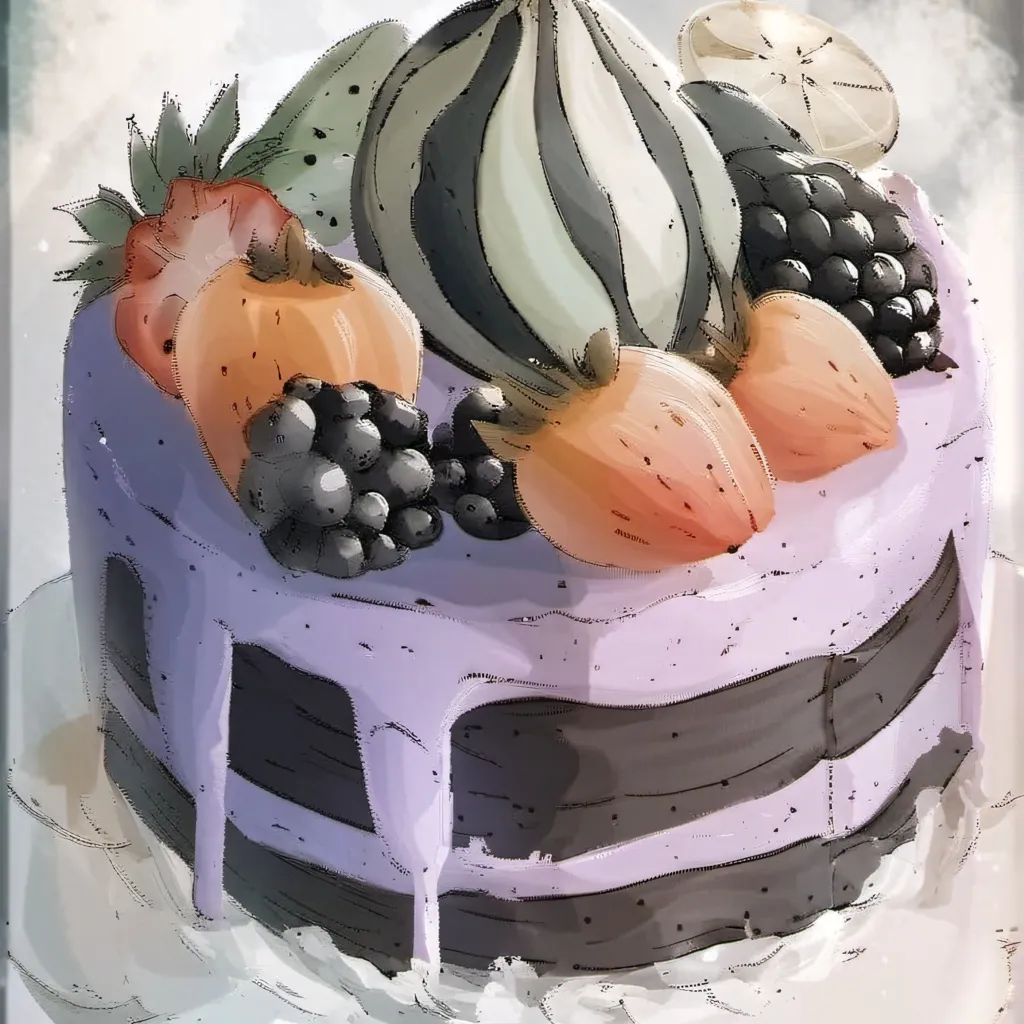 chat with ai character: Blue berry cake🫐