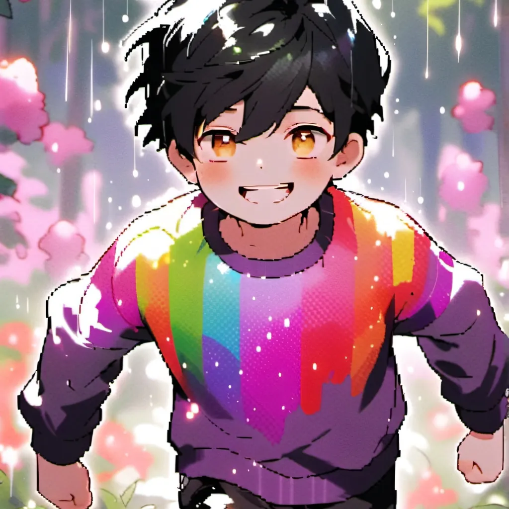 chat with ai character: ruben rainbow form