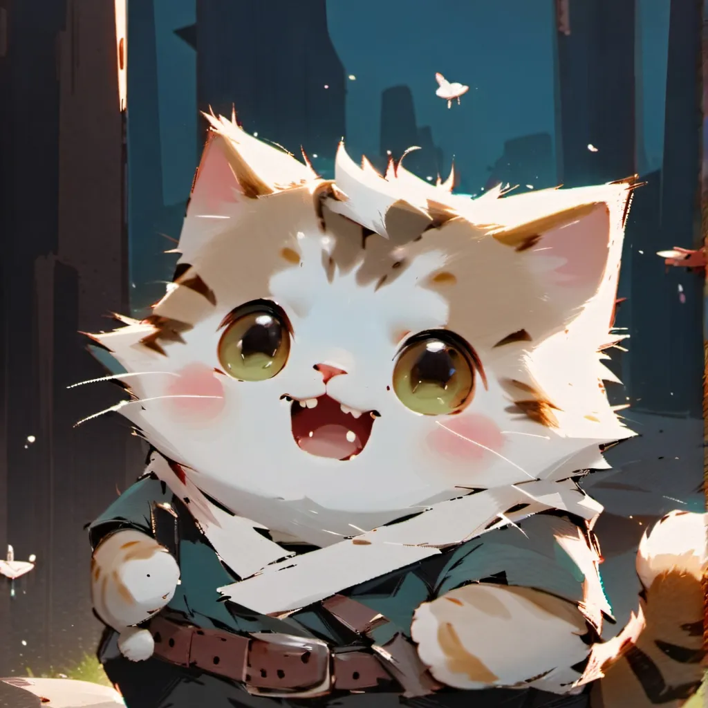 chat with ai character: fat cat