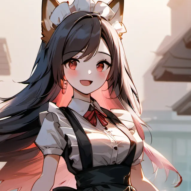 chat with ai character: corgi maid