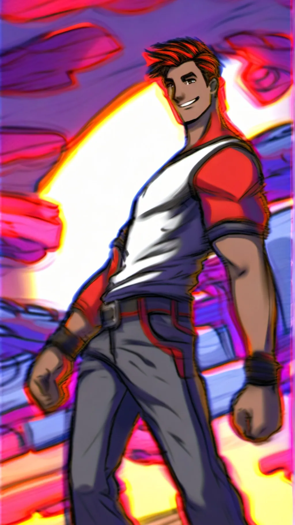 ai character: Wally and aus background