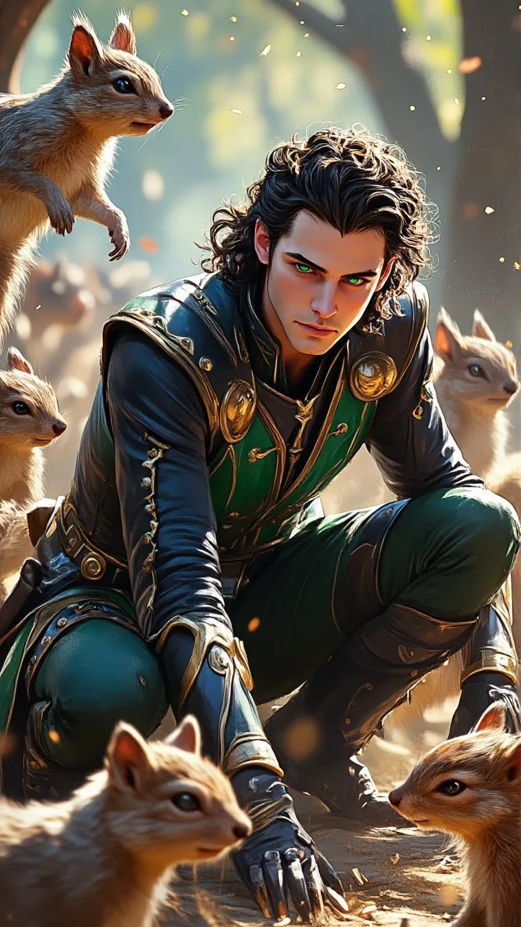 ai character: Loki Laufeyson background