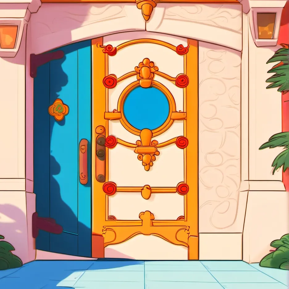 chat with ai character: door