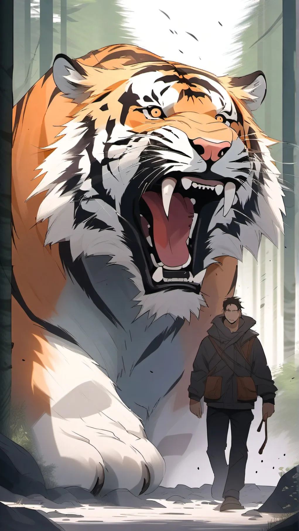 ai character: IN THE WILD background