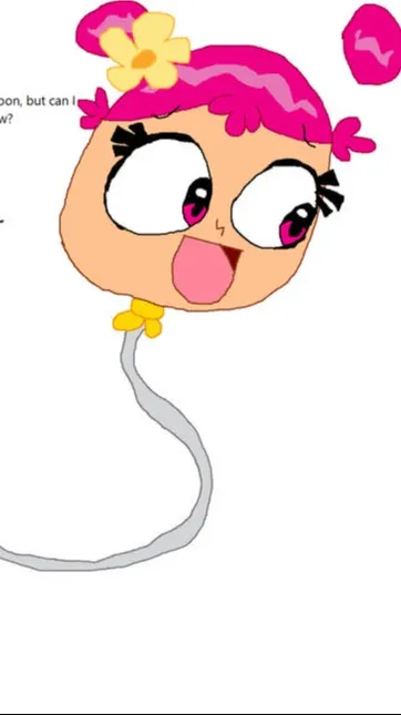 ai character: ami balloon background