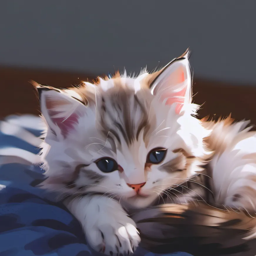 chat with ai character: Cute kitten