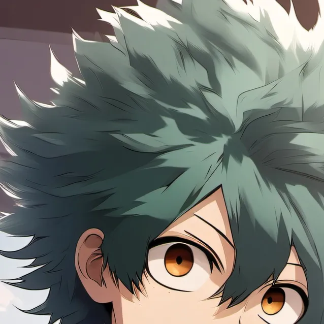 chat with ai character: deku with his win