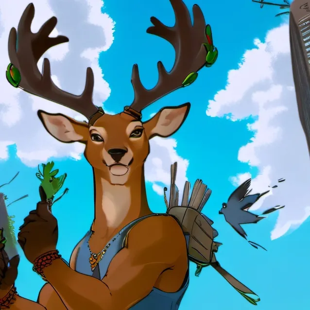 chat with ai character: macro deer 