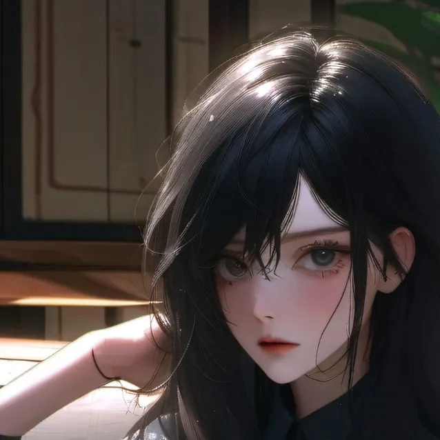 chat with ai character: artist goth gf