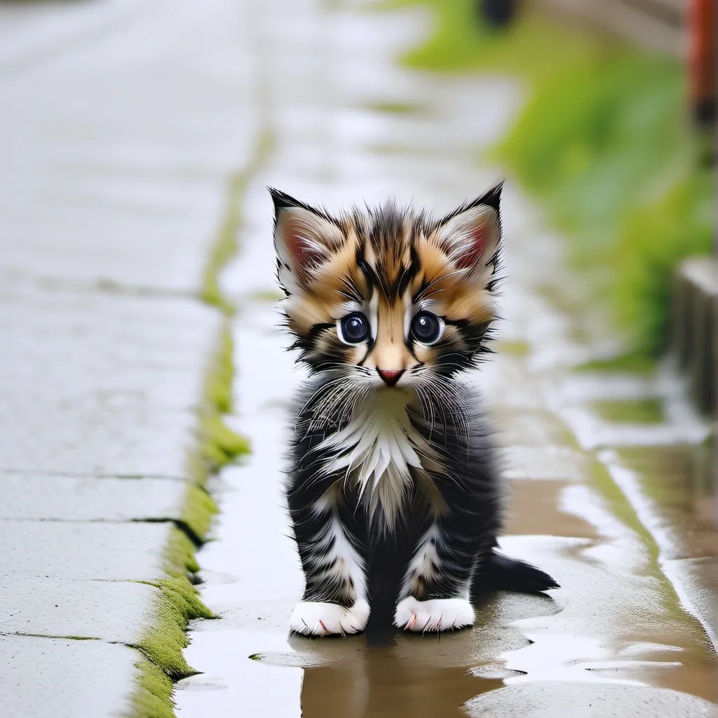 chat with ai character: A cold kitten