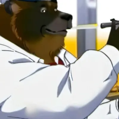 chat with ai character: Fat furry factory