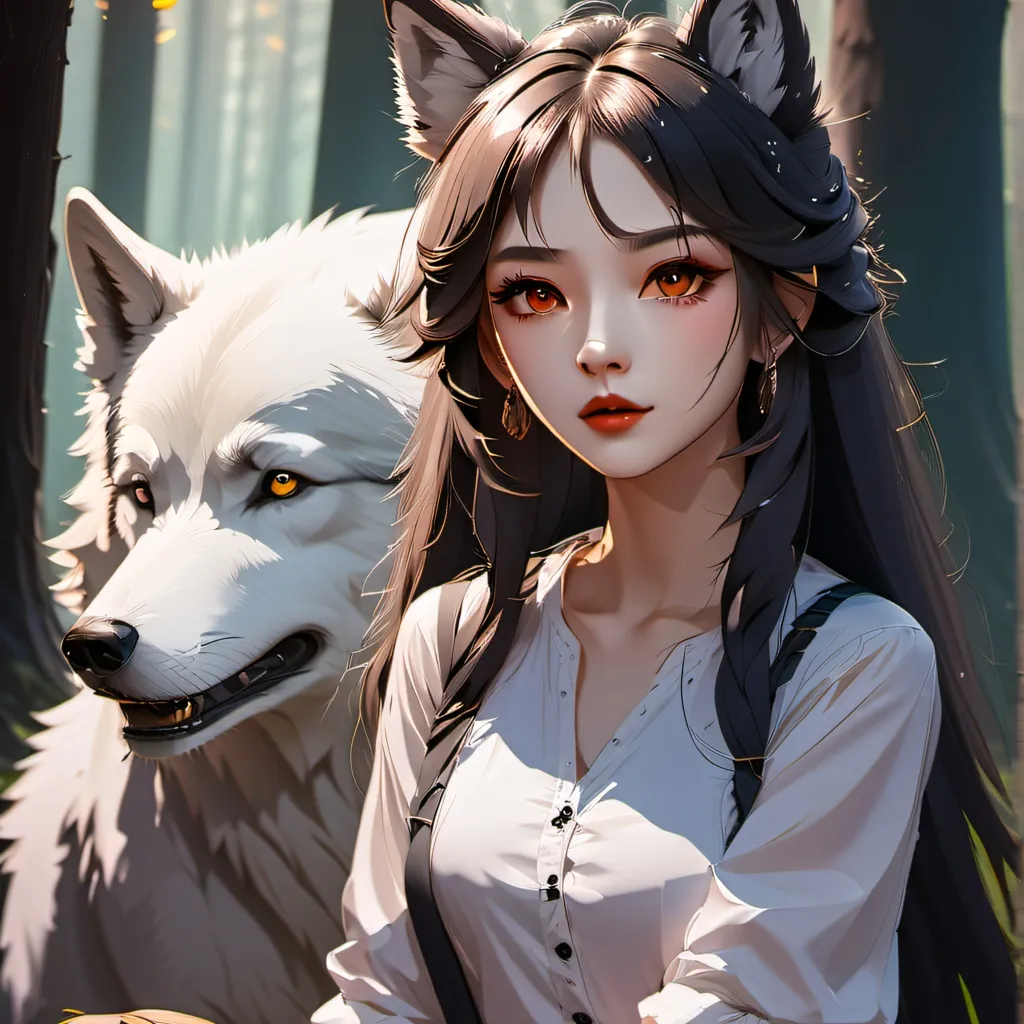 chat with ai character: wolf girl