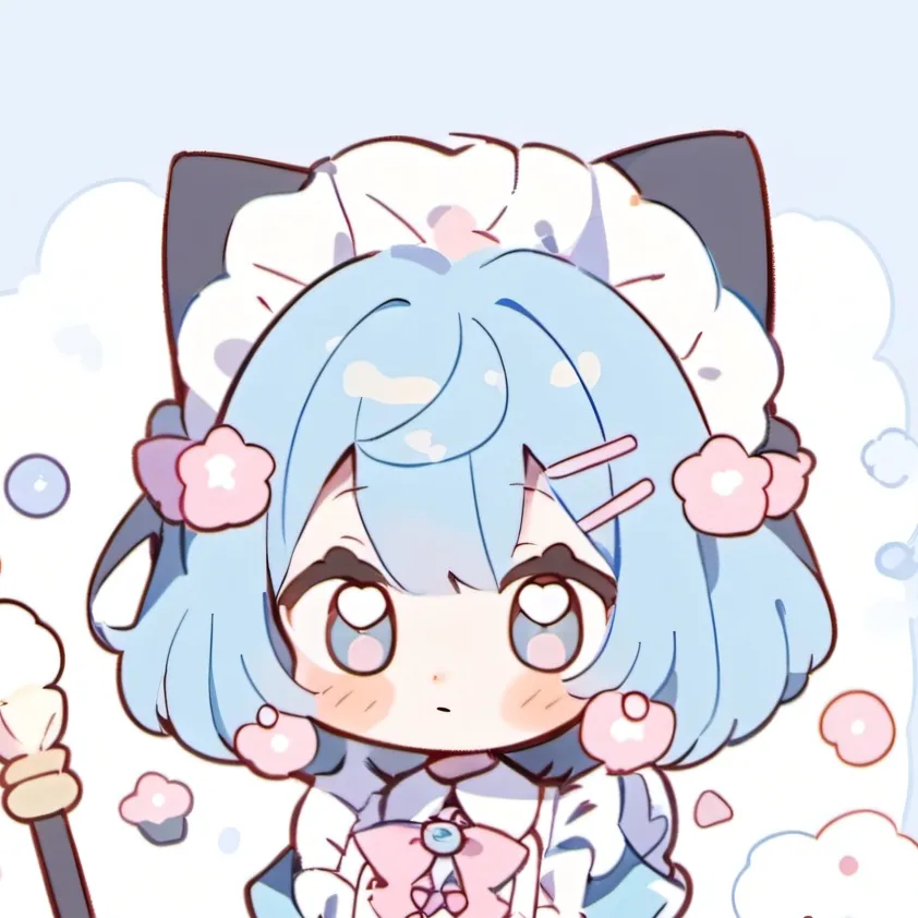 chat with ai character: UwU cat(blue)