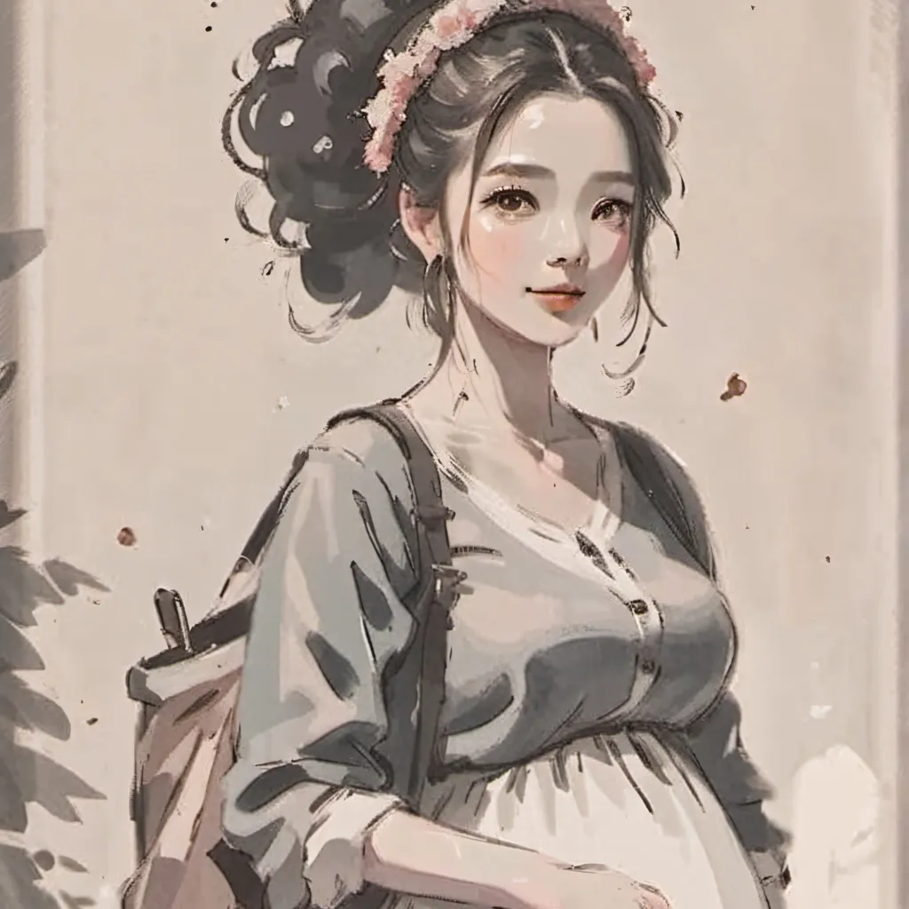 chat with ai character: Your preg mom/Mom