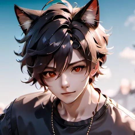 chat with ai character: A cat boy