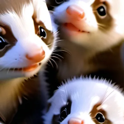 chat with ai character: Baby Ferrets🥹