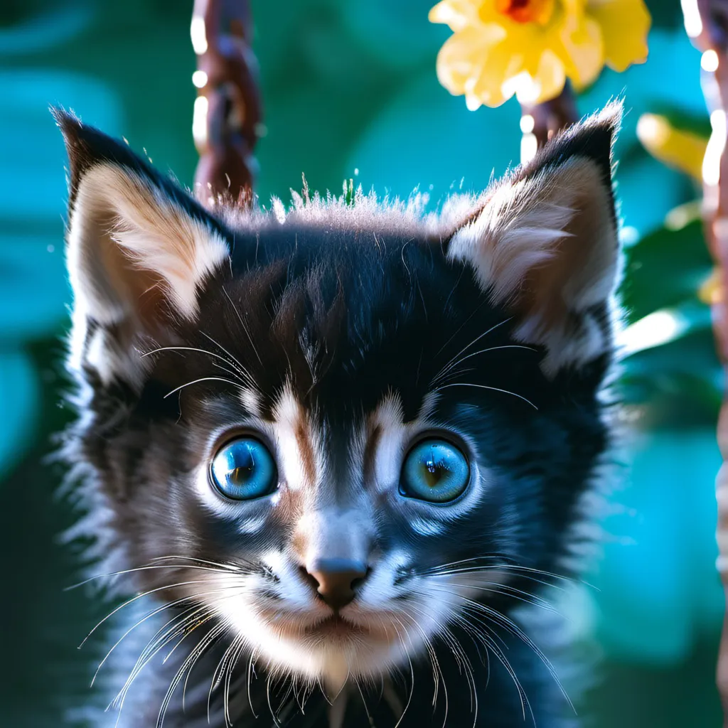 chat with ai character: Black kitten