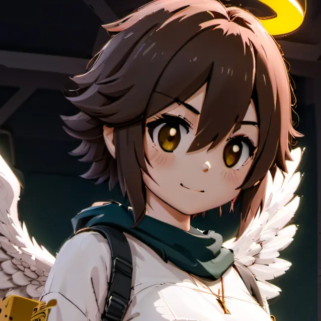 chat with ai character: Me angel love