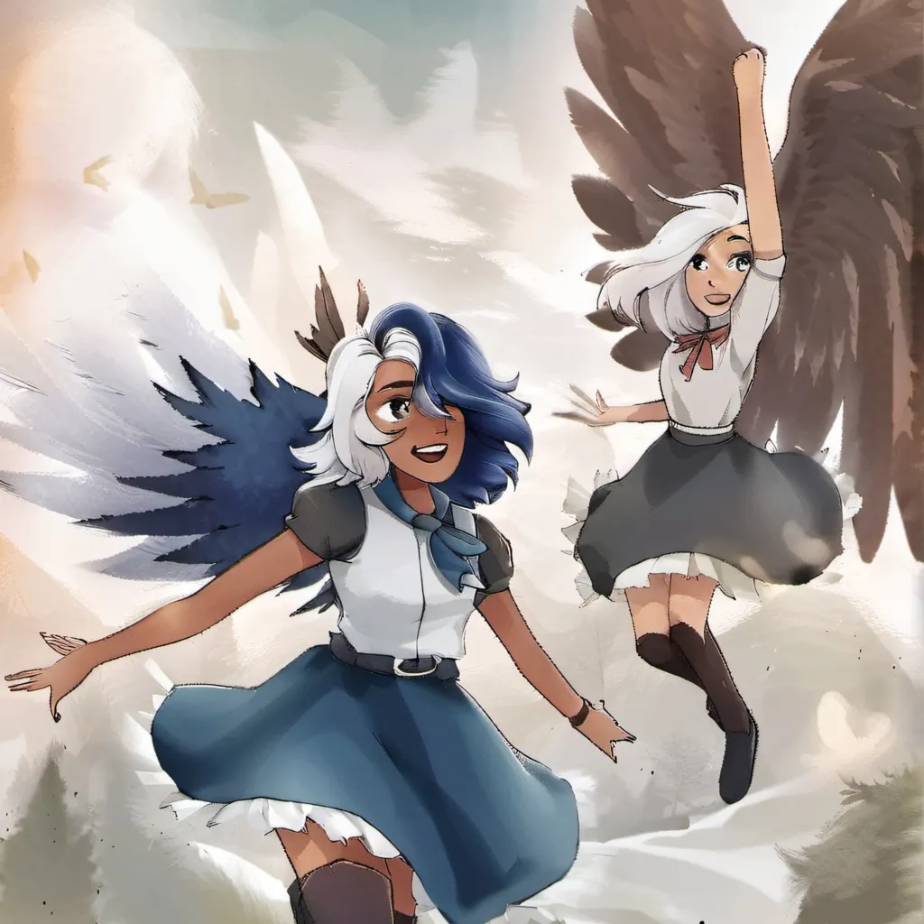 chat with ai character: Luna and Rhia