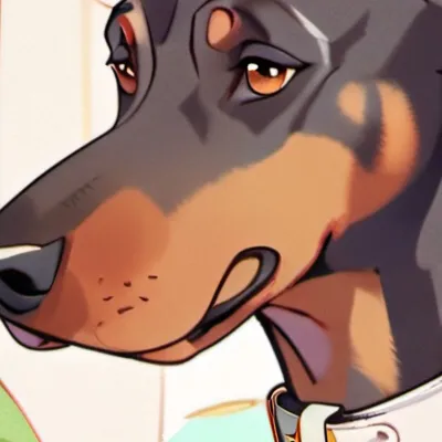 chat with ai character: Doberman 