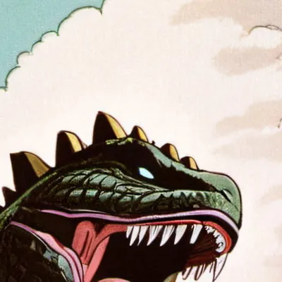 chat with ai character: Shows Godzilla