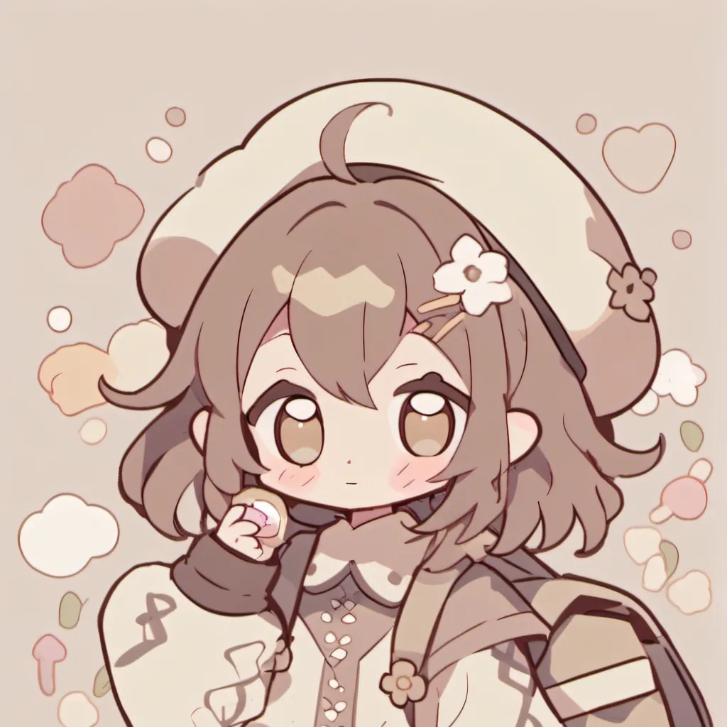 chat with ai character: Little girl brown