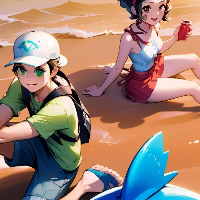 chat with ai character: Sc at the beach