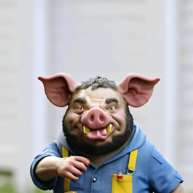 chat with ai character: Pig