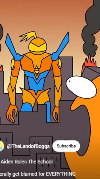 ai character: ROBOT AIDEN background