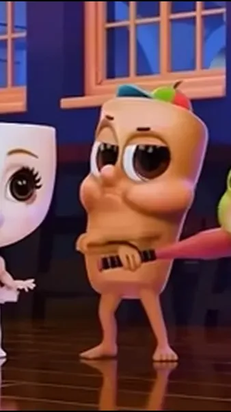 ai character: baby brainrot mean background