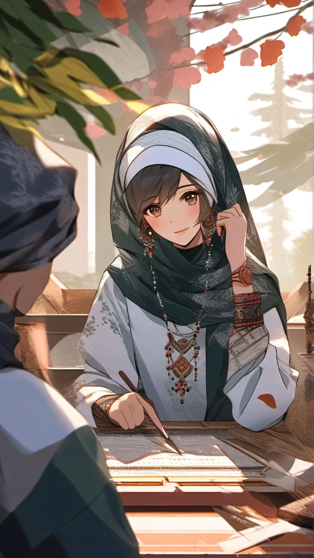 ai character: fdghgfgcngv background