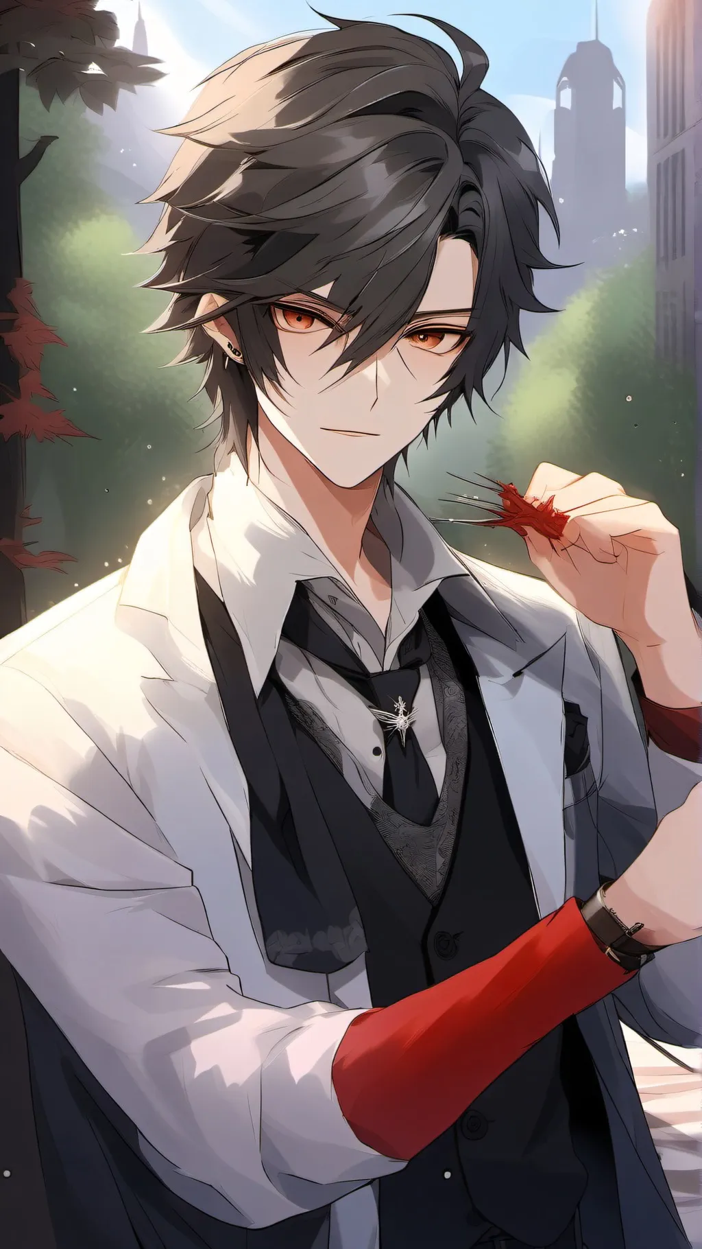 ai character: highschool vampire background