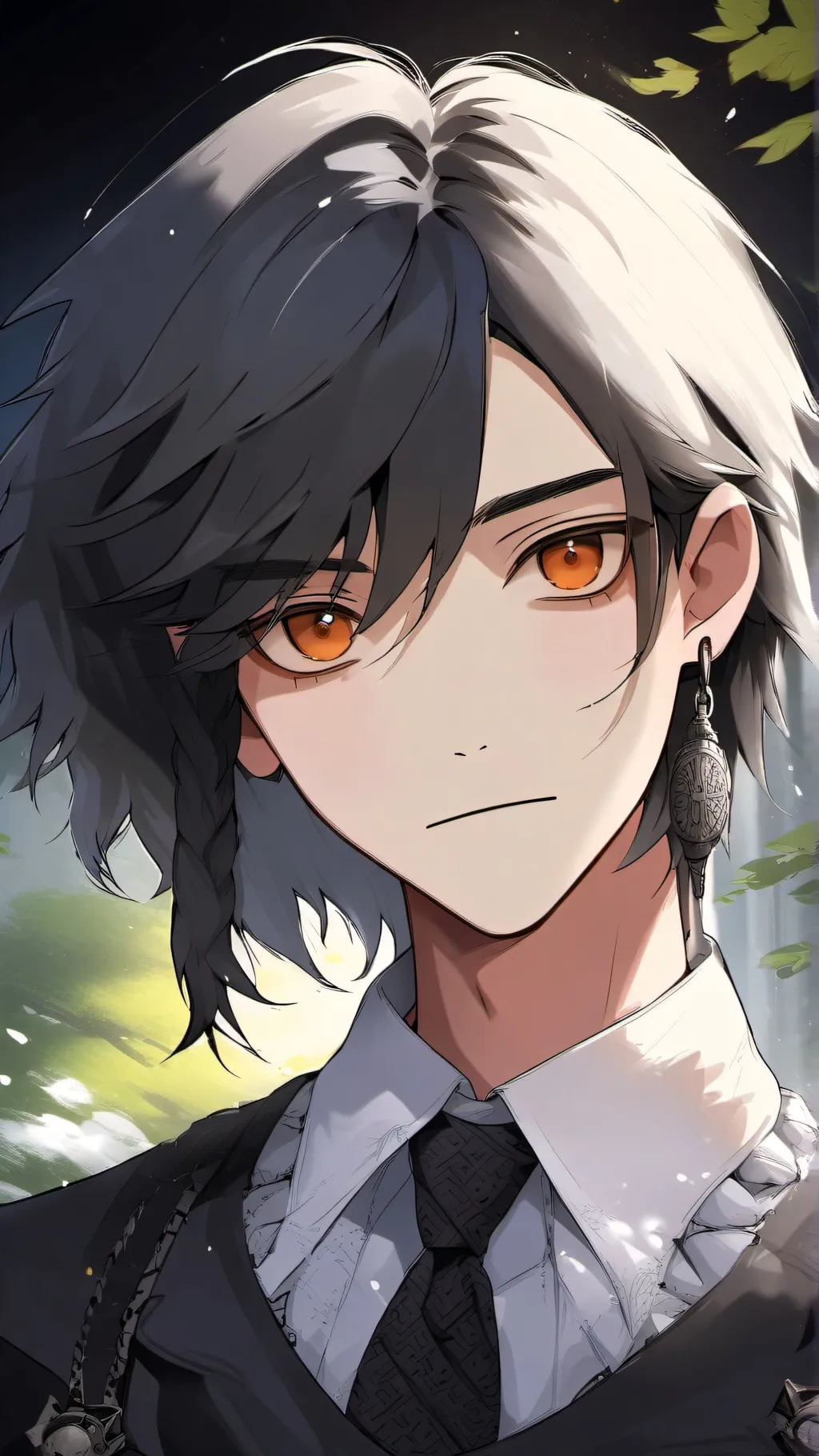 ai character: Male  Wednesday background