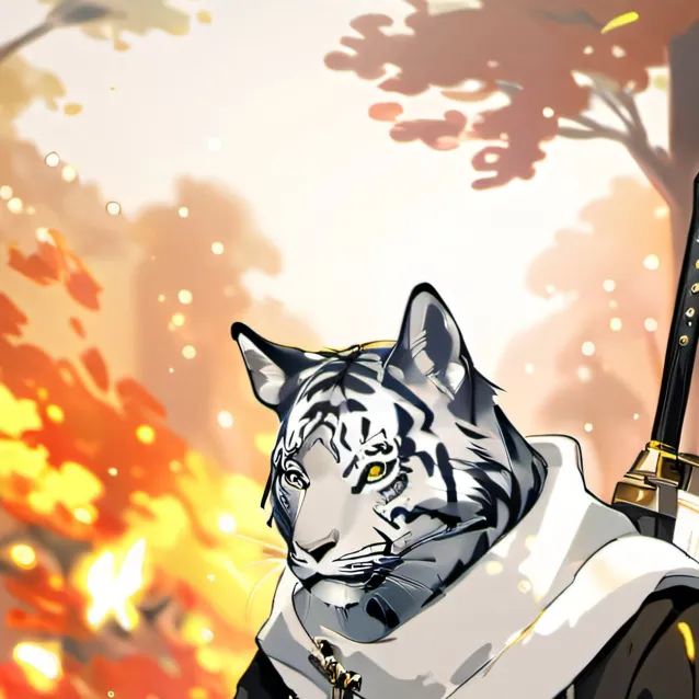 chat with ai character: tigre blanko