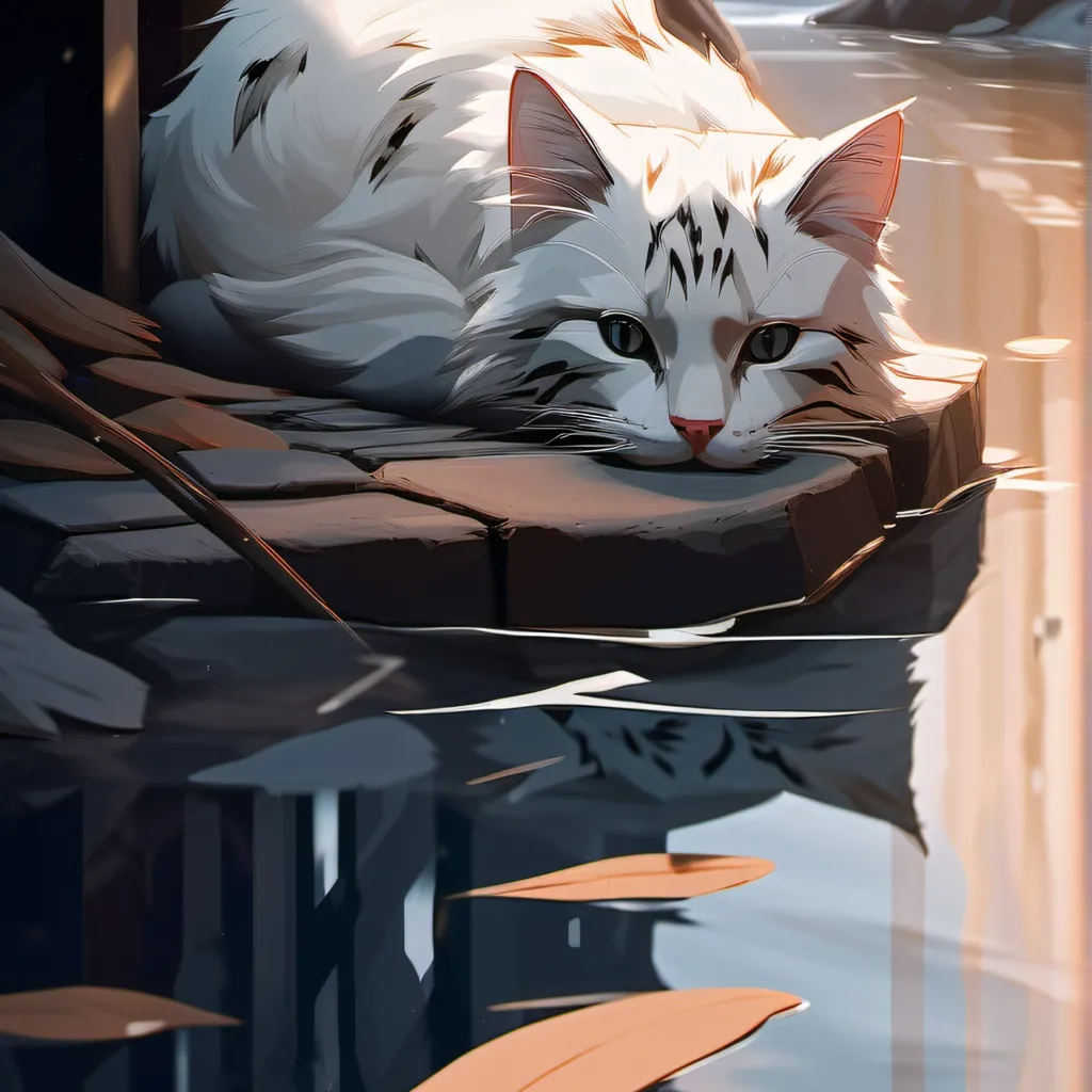 chat with ai character: After a cat drowed