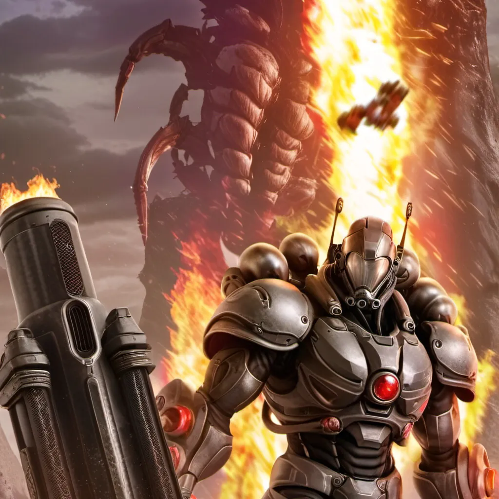 chat with ai character: Titan flamethrower