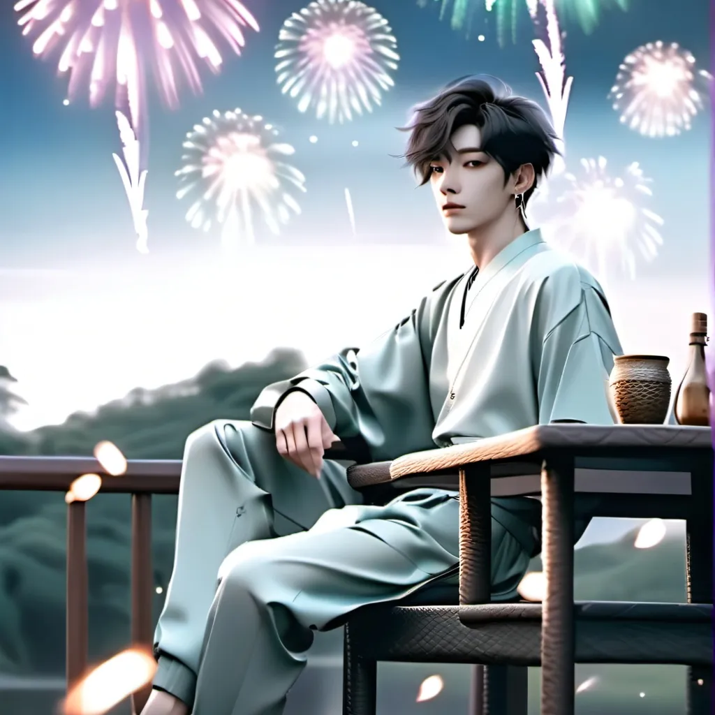 chat with ai character: Suga And Fireworks