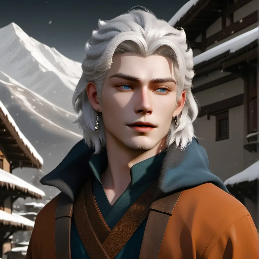 chat with ai character: Through snow