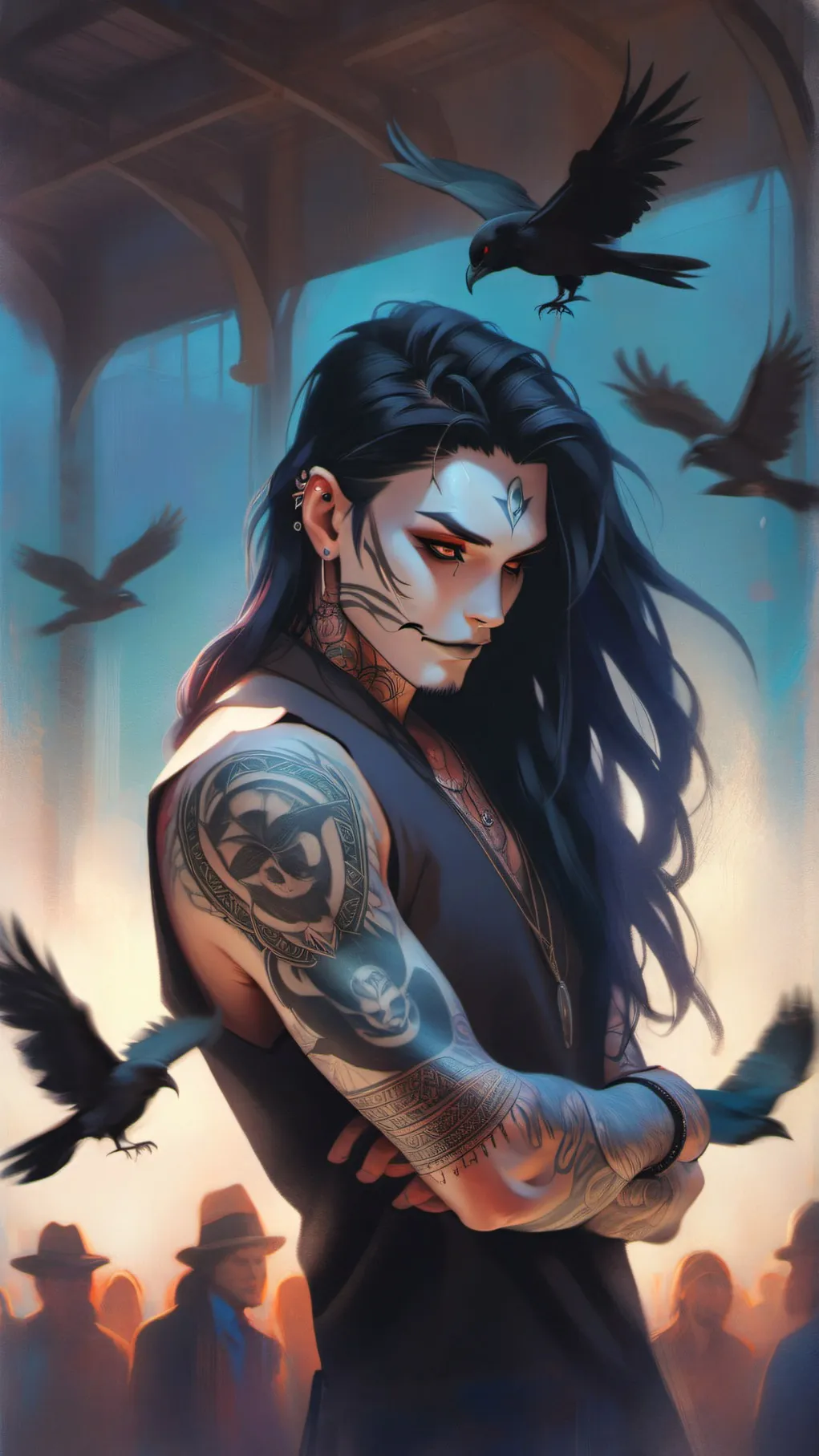 ai character: Кошмар для темных background