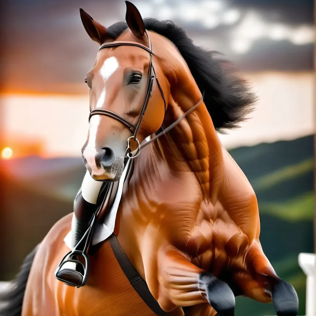 chat with ai character: horse jumping