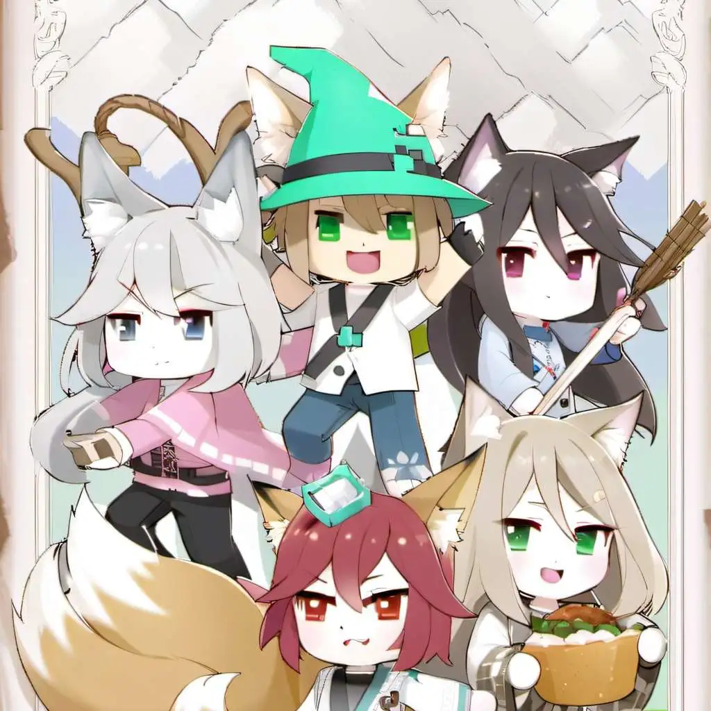 chat with ai character: frens in Minecraft